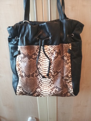 Ladies leather and snakeskin - and,