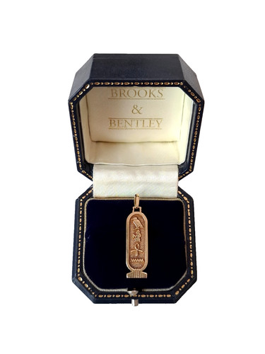 9ct gold egyptian - 9ct, cartouche