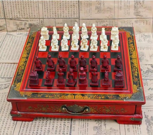 Terracotta army antique chess - antique,