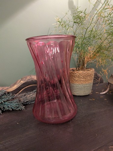 Vintage cranberry pink glass - pink,