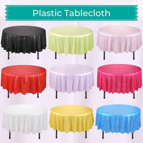 Large pvc plastic round table - large,