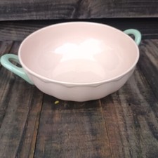 Large Vintage Grindley Peach Petal Leaf serving bowl FREE P&P 