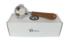 ASCASO 58mm Portafilter Espresso Machine Walnut Handle - 1 Spout, 7g Basket