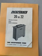 Lockformer 20 or 22 ga pittsburgh machine operating Instructions Sheet Metal FAB