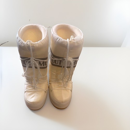 Moon boot white mid calf - boot, lace