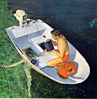 Dinghy with glass bottom - 6",