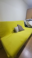 IKEA beddinge 3-seat sofa-bed, yellow cover & Mattress