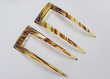 Antique Hair Comb Pair Faux