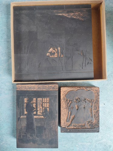 Vintage wood printing - wood,