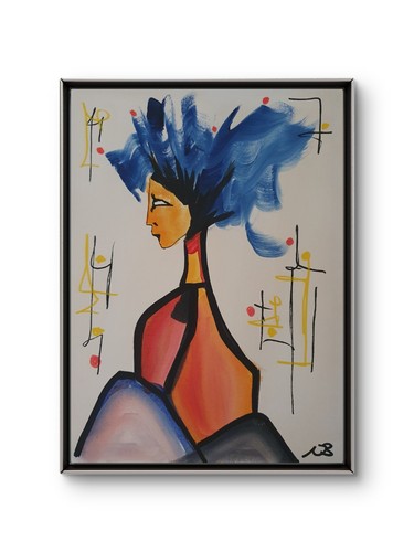 Picasso inspired portrait - picasso,