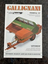 Gallignani Baler Leaflet… 1990s Classic Farming Tractor Claas New Holland MF