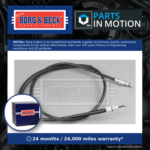 Handbrake cable bkb2946 borg - handbrake,