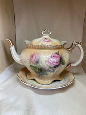 Vintage Ivory Blush Teapot