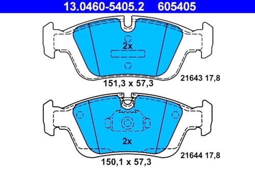 Disc brake pad set - brake, ate