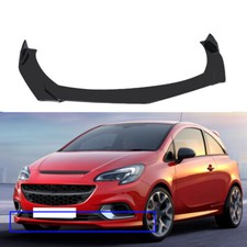 For Vauxhall Corsa VXR Front Bumper Lip Spoiler Splitter Body Kit Glossy Black