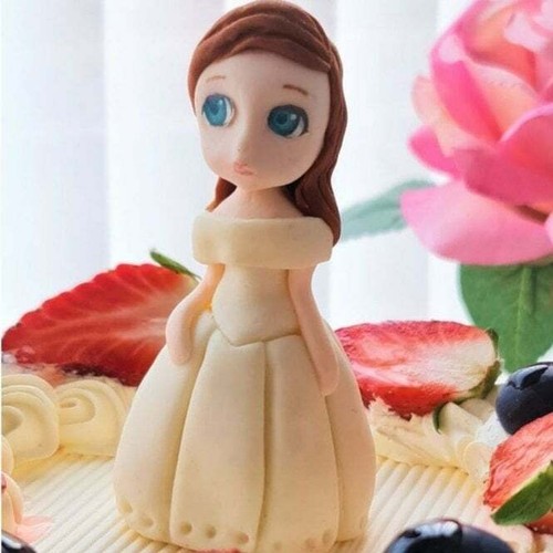 Princess belle cake topper - princess,