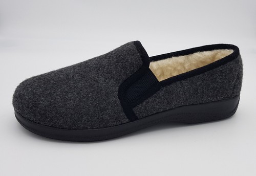 Mens slippers virgin wool - wool, warm