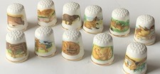 11 x Bone China Thimbles - by Oakley BUNDLES OF FUN Collection