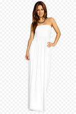Strapless Maxi Sheering Ruched