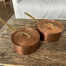 Vintage Heavy Copper Saucepan