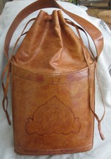 Vintage Moroccan tan brown