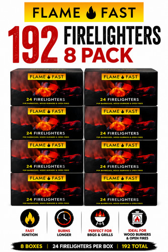 Flamefast wood firelighters - flamefast,