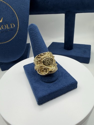 9ct gold saddle - gold, ring