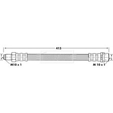 Brake Hose For Mercedes