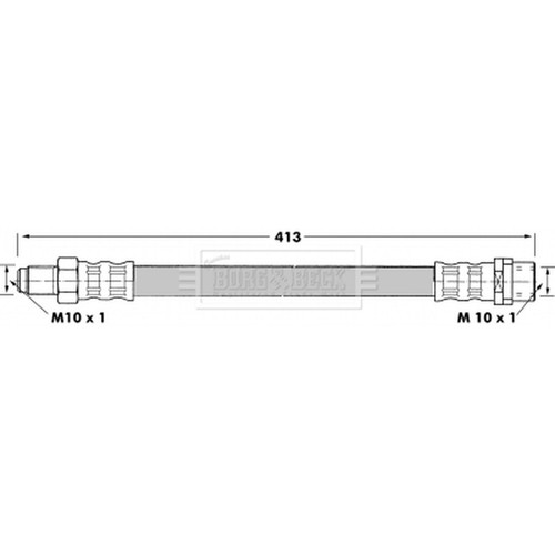 Brake hose for mercedes slk - brake,