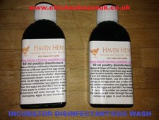 120ml Defra approved Incubator sanitiser/disinfectant cleaner poultry Egg Wash