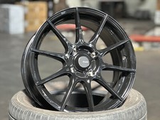 New 16x7J Advanti STORM S1 Wheel 4x114.3 HONDA TOYOTA MAZDA Gloss Black (4 PC)
