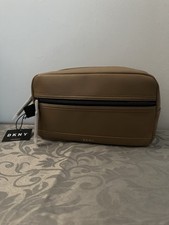 DNKY Brown Makeup/Wash bag