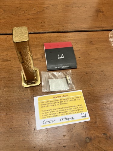Dunhill gold plated tallboy - dunhill, gold-plated