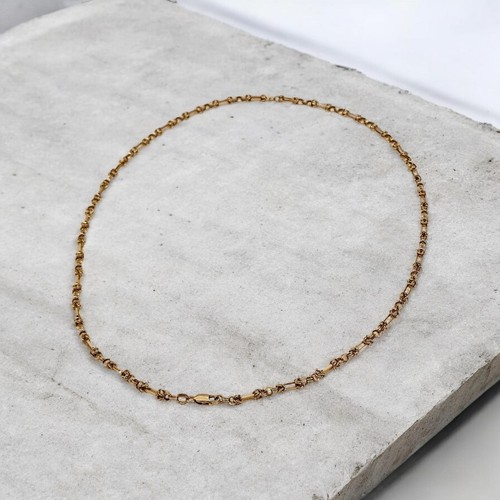 Yellow gold chain - 9, ct