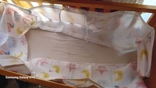 Breathable Mesh Liner For Cot Beds 2 PCS baby Crib surrounds 3D Mesh Lining UK
