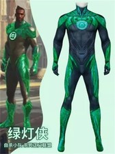 Justice League Green Lantern Cosplay Costume Jumpsuit Bodysuit Men's Uniform Set