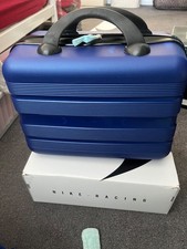 small mini blue suitcase. used once and in very good condition. Practically new.