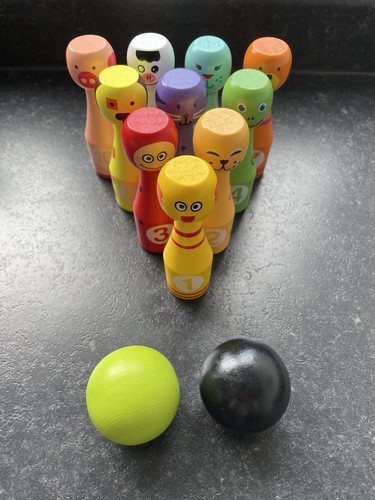 Small wooden bowling - small, kids