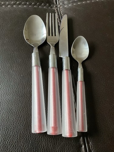 Piece red handled cutlery - handled,