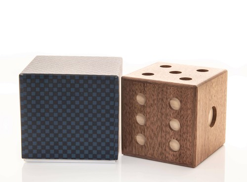 Dice puzzle box handmade in - box,