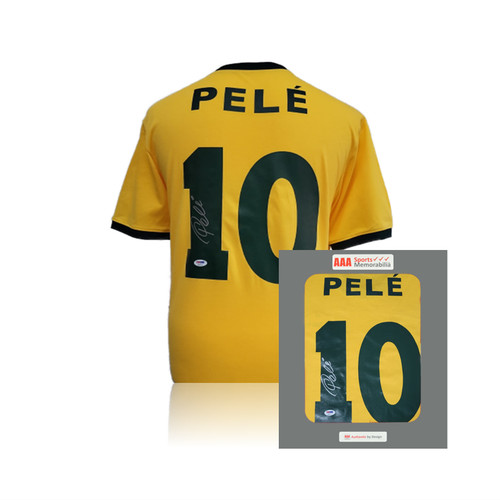 Pele hand signed brazil - pele,