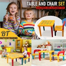 Kids table and - chair, abc