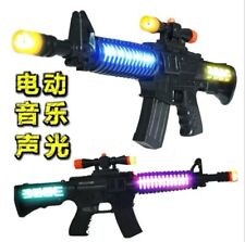 Kids Military MP5 Toy Gun Flashing Lights & Sounds Boys Girls Army Role Play Uk