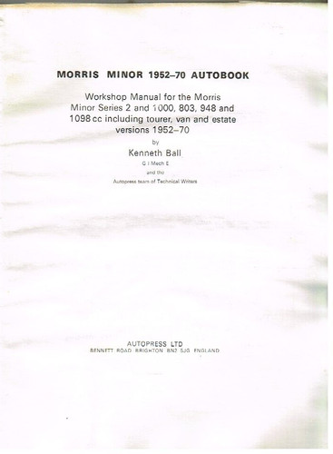 Morris minor series - minor, 2