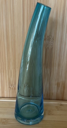 Handmade glass aqua blue - aqua,