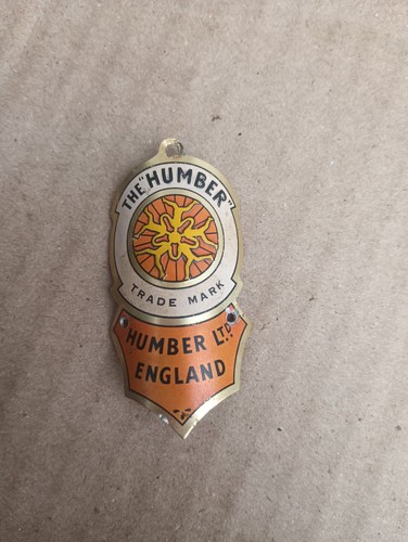 Vintage humber bike head badge - bike,
