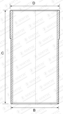 Cylinder sleeve fits kia - cylinder,