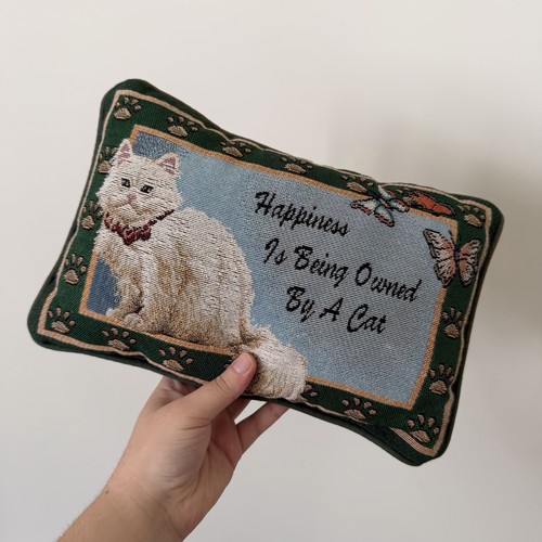 Vintage tapestry kitten - kitten, cat