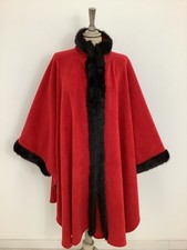 Vintage 80s Dents cape red