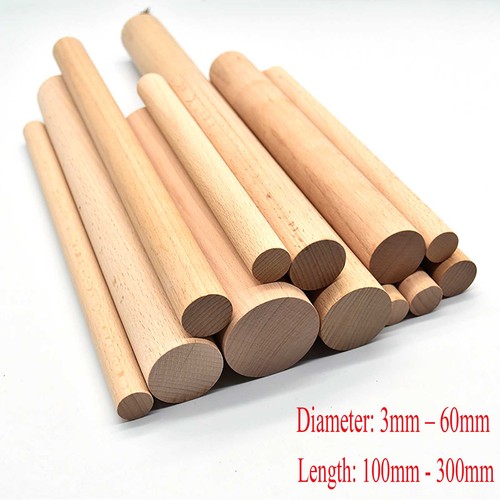 Wooden dowel rod 3mm - 3mm, 5mm